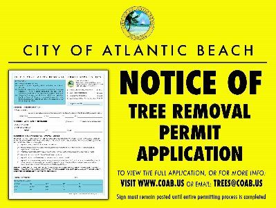 Tree Permit Sign
