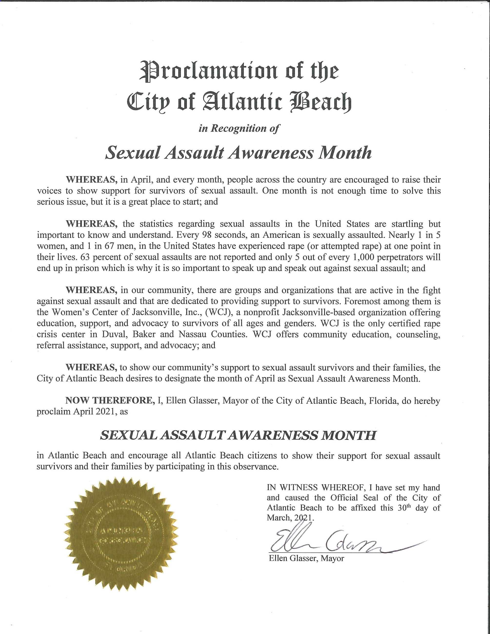Proclamation - Sexual Assault Awareness Month-page-001 (1)